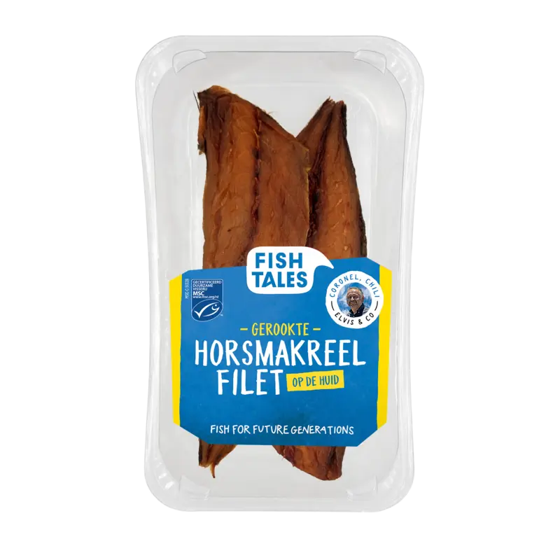 Fish Tales Gerookte horsmakreel op huid