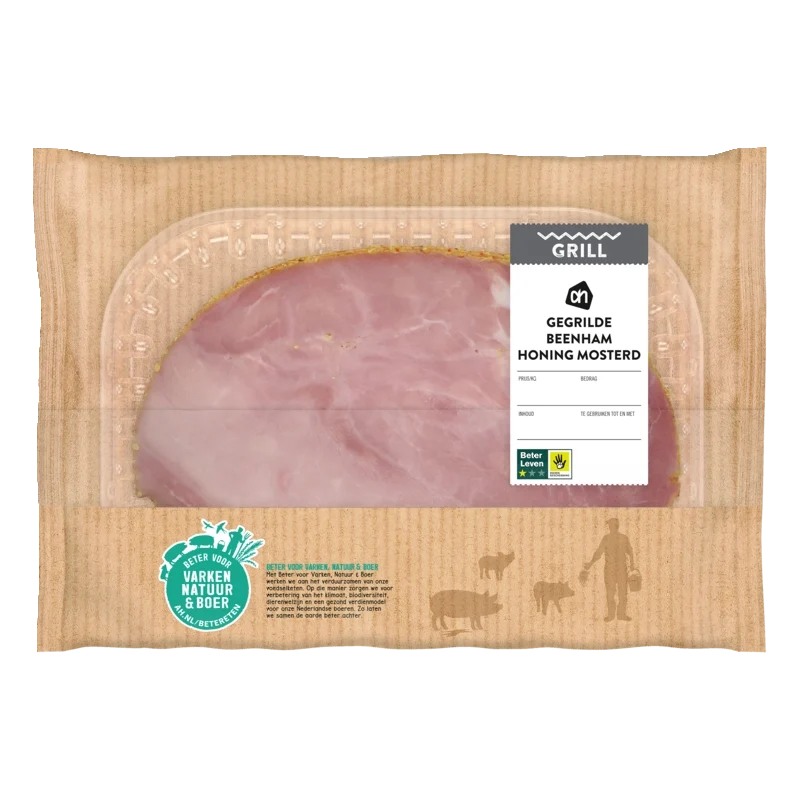 Gegrilde beenham honing mosterd