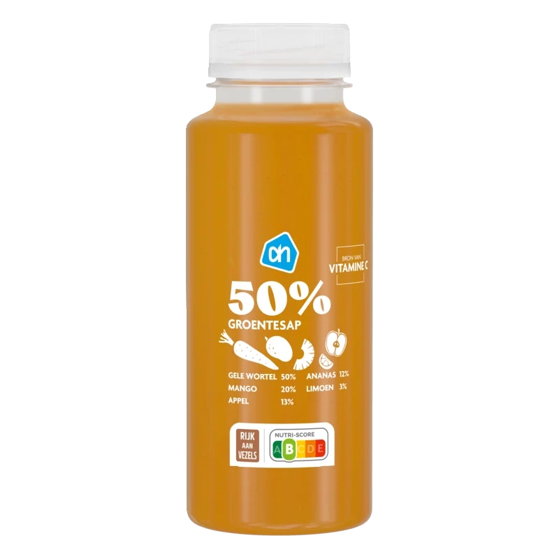 50% Groentesap gele wortel mango ananas