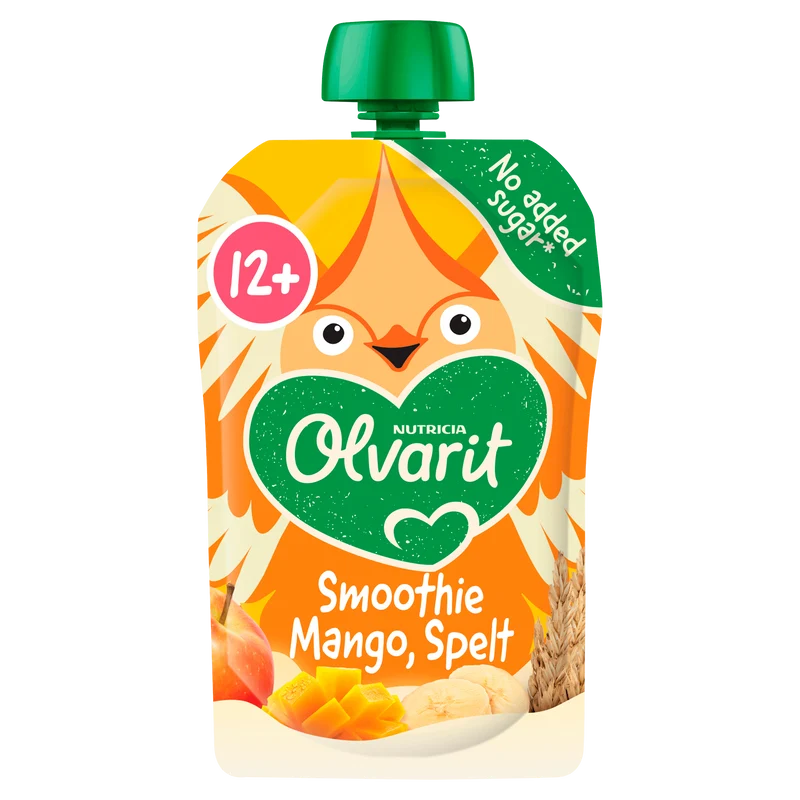 Olvarit 12+mnd Knijpfruit Mango Spelt