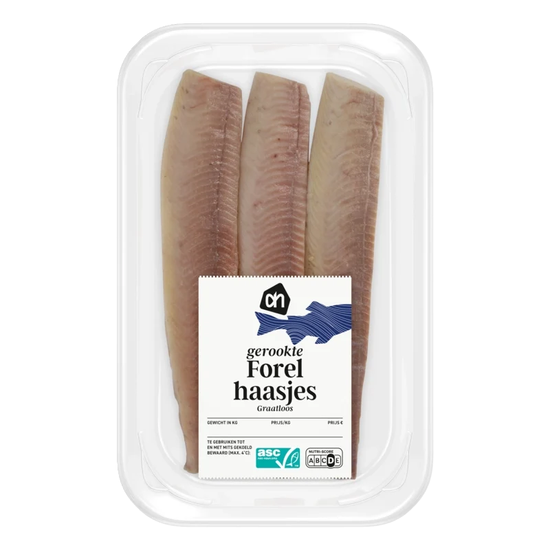 Gerookte forel haasjes