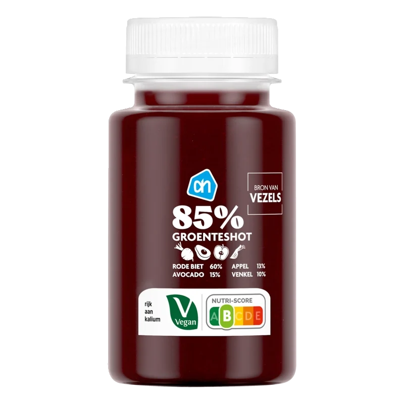 85% Groenteshot rode biet avocado