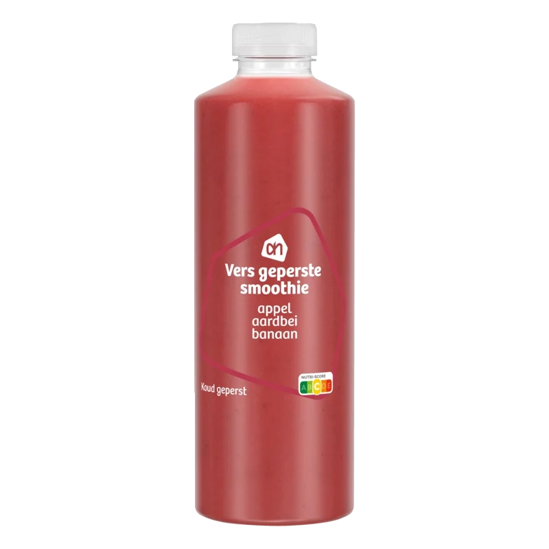 Vers geperste smoothie appel aardbei