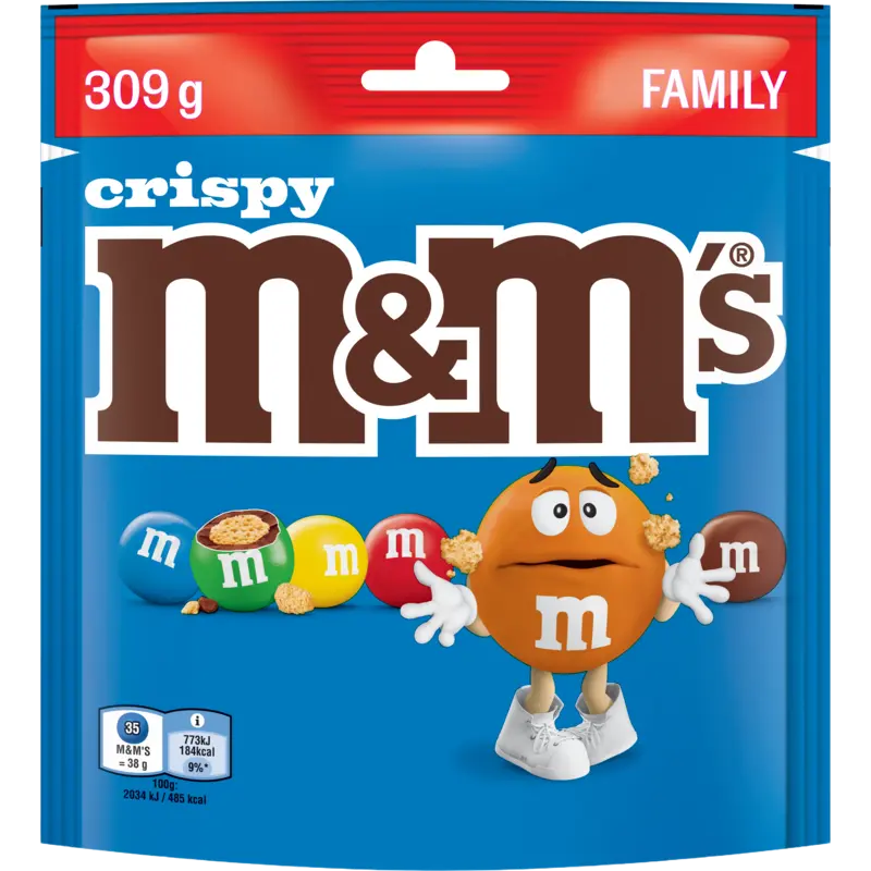 M&M'S Crispy chocolade family