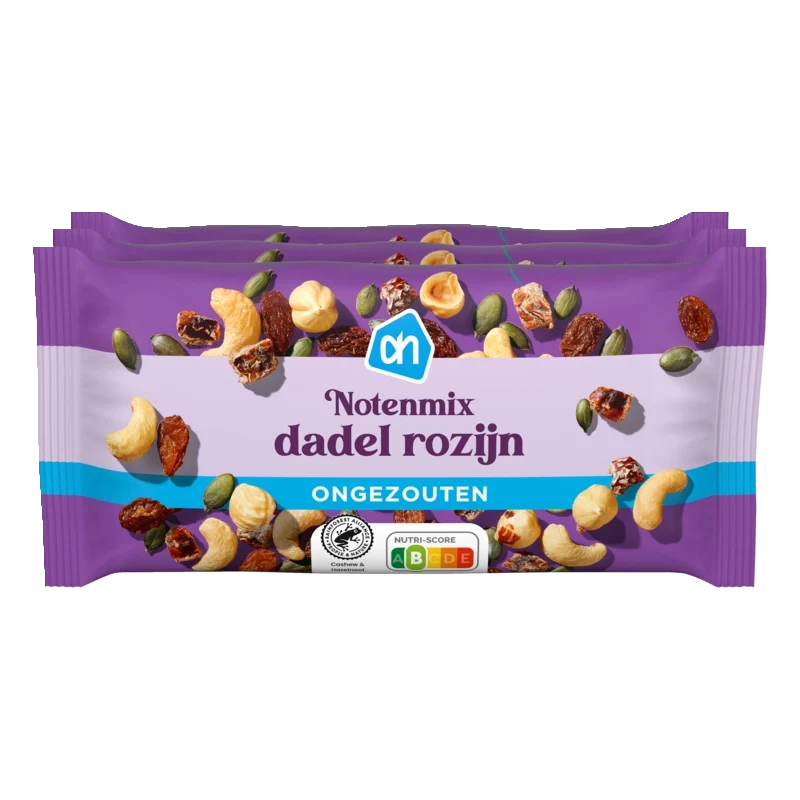 Notenmix dadel rozijn 3-pack