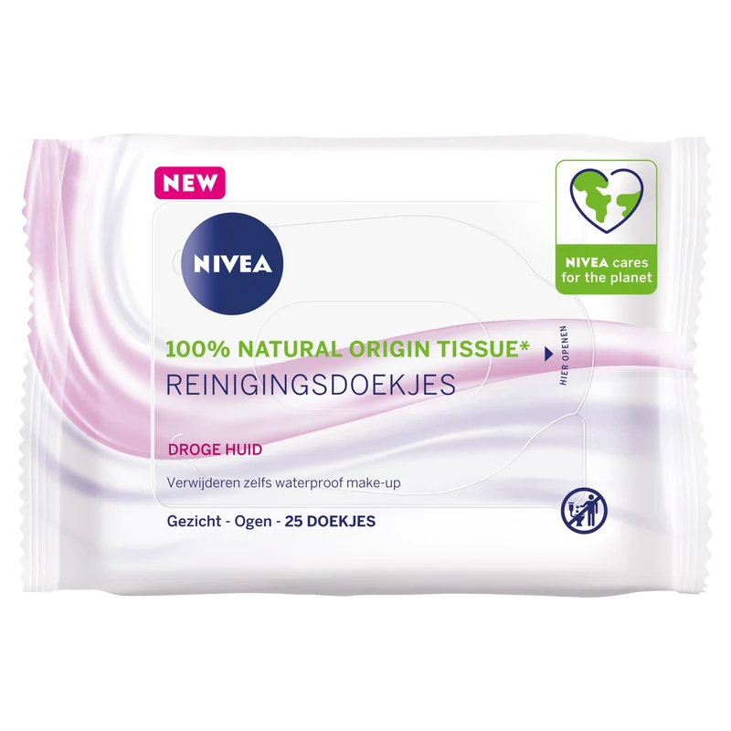 Nivea 3-In-1 Verzachtende Reinigingsdoekjes