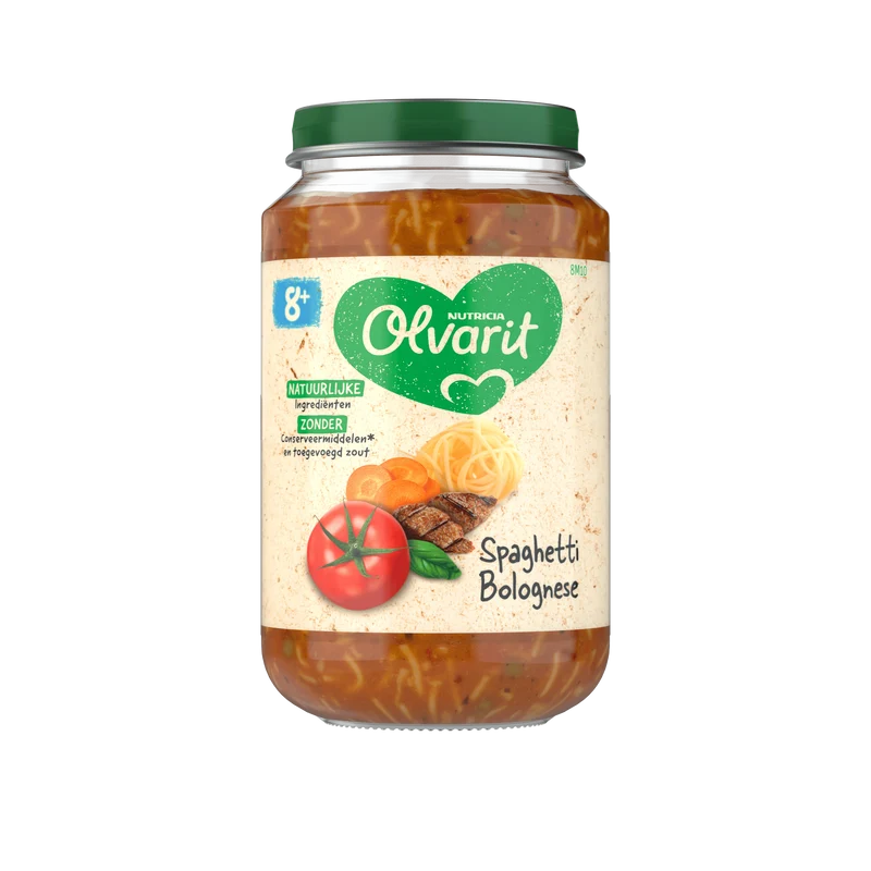 Olvarit 8+mnd Spaghetti Bolognese
