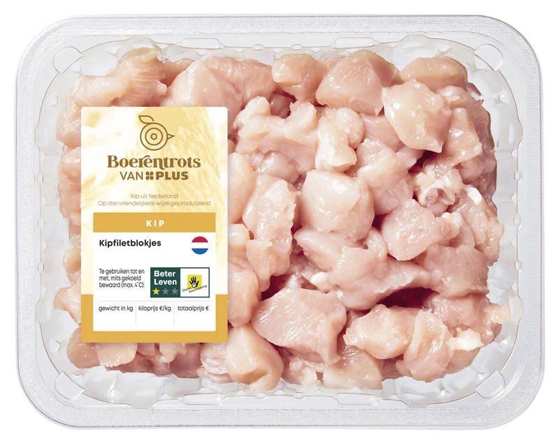 Boerentrots Kipfiletblokjes fijn 600 gram