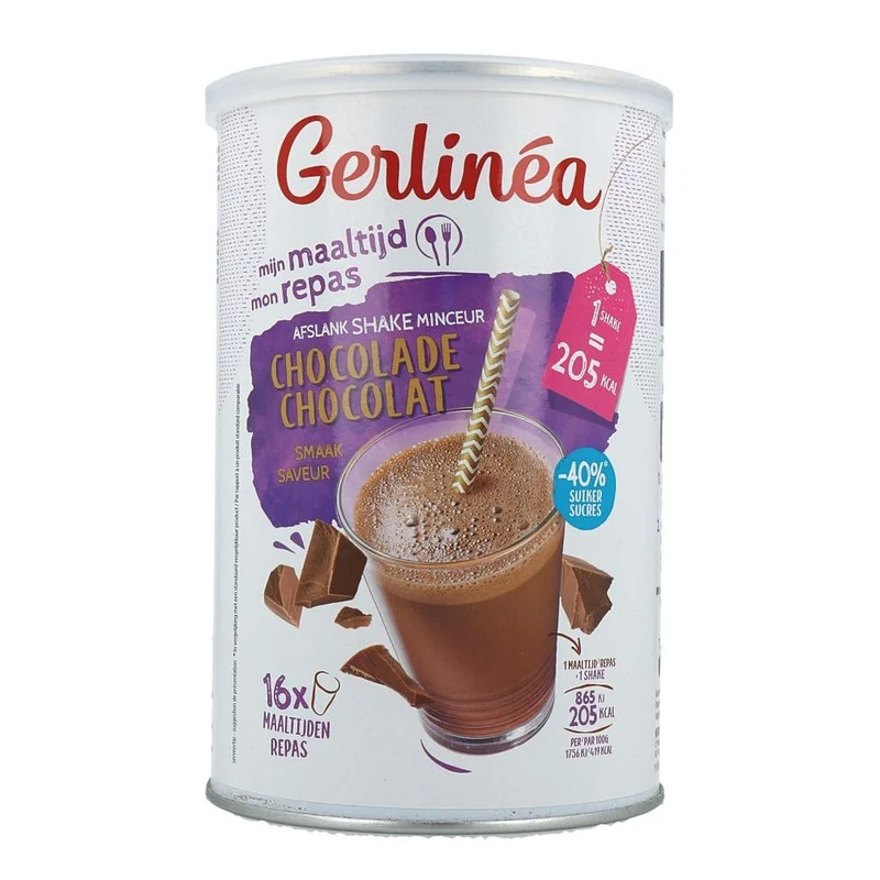 Gerlinéa Mijn Maaltijd Afslank Shake Chocolade Smaak 436 gram