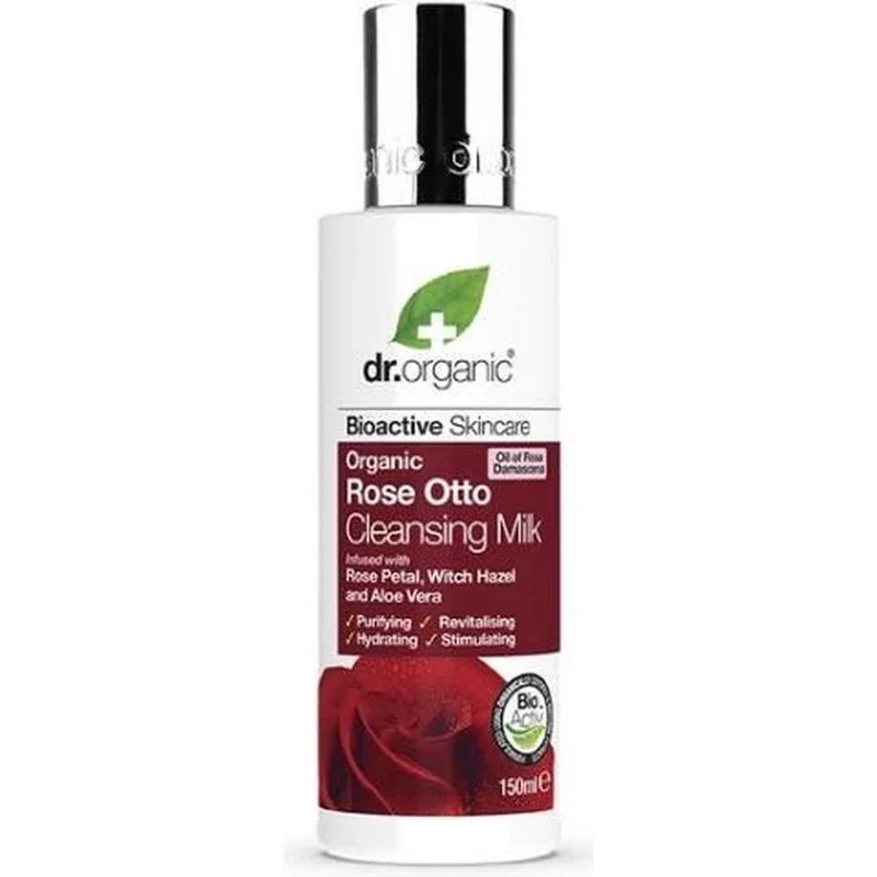 Dr Organic Rose Otto Cleansing Milk 150 ml