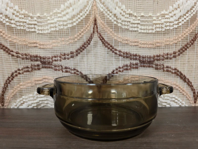 Arcoroc vintage rookglas soepkom