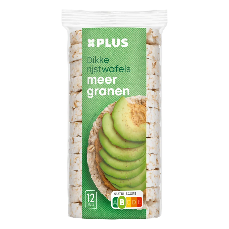 Dikke rijstwafels meergranen