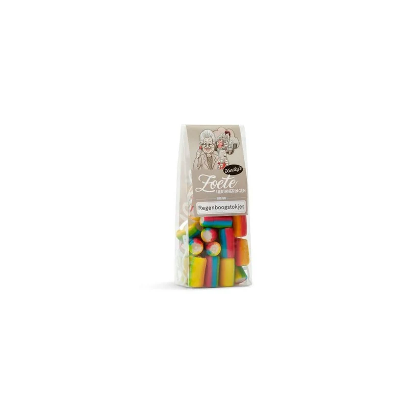 Kindly's Regenboog stokjes 150 gram