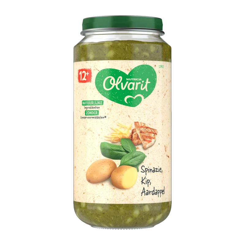Olvarit 12+mnd Spinazie Kip Aardappel