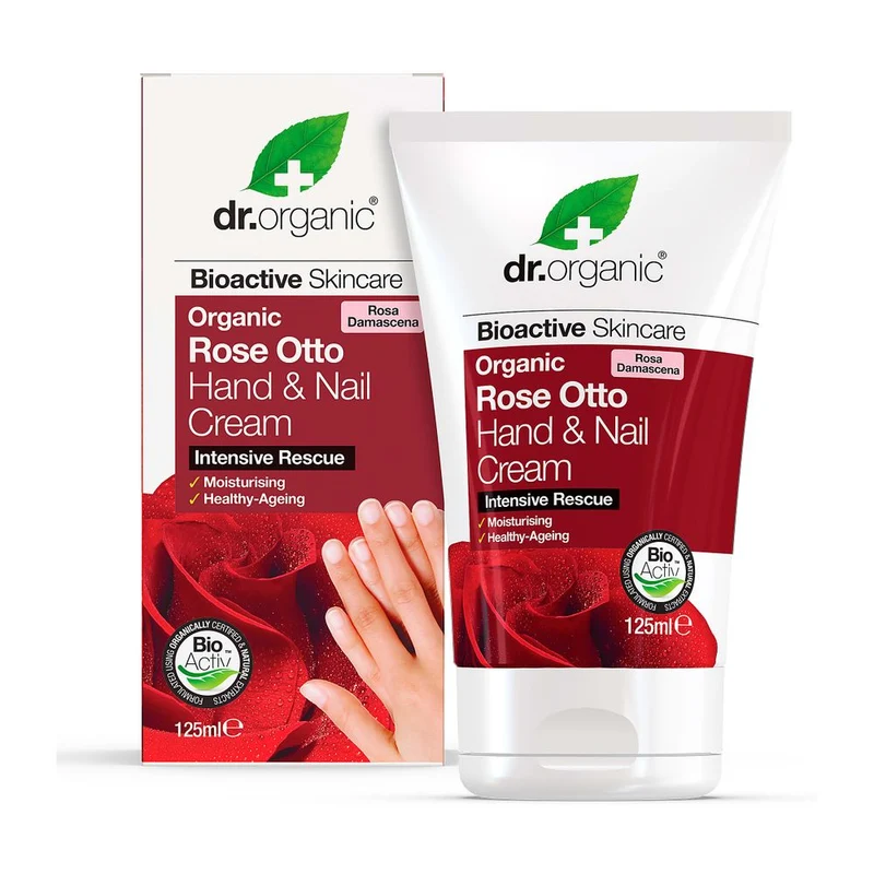 Dr Organic Rose Otto Hand & Nail Cream 125 ml
