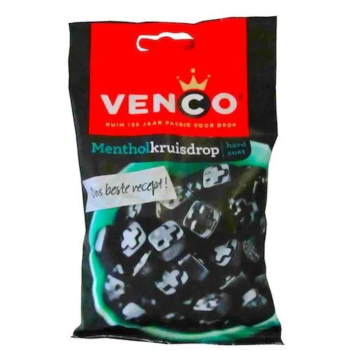 Venco Menthol Kruisdrop 120g
