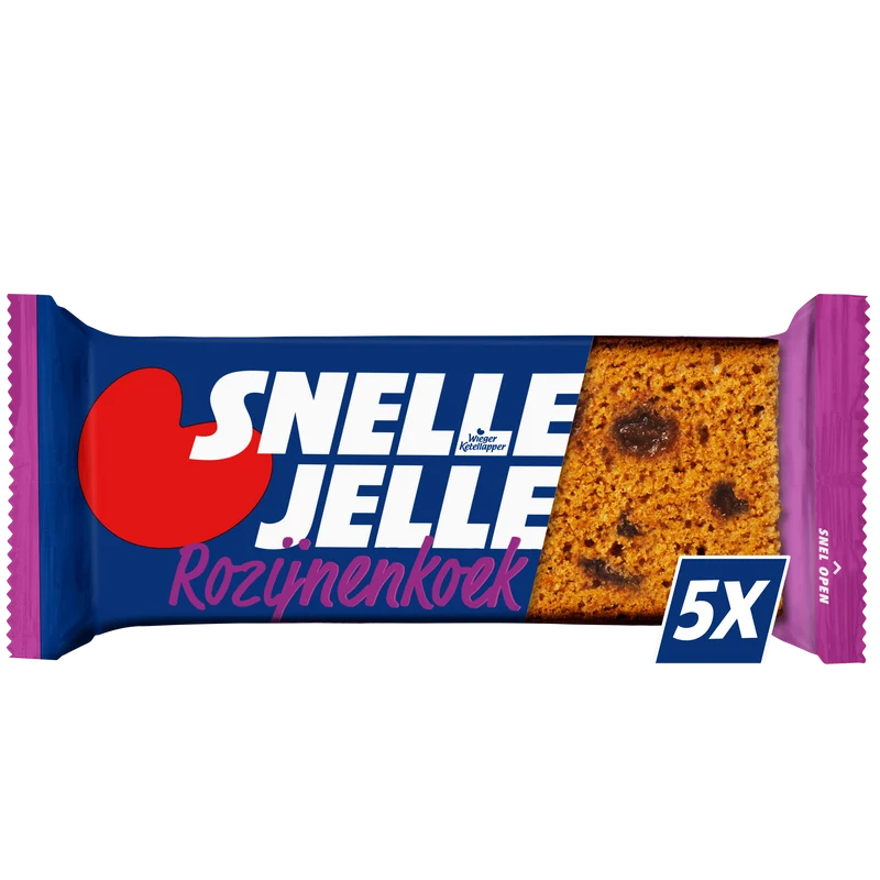 Snelle Jelle Krachtige kruidkoek rozijn 5-pack