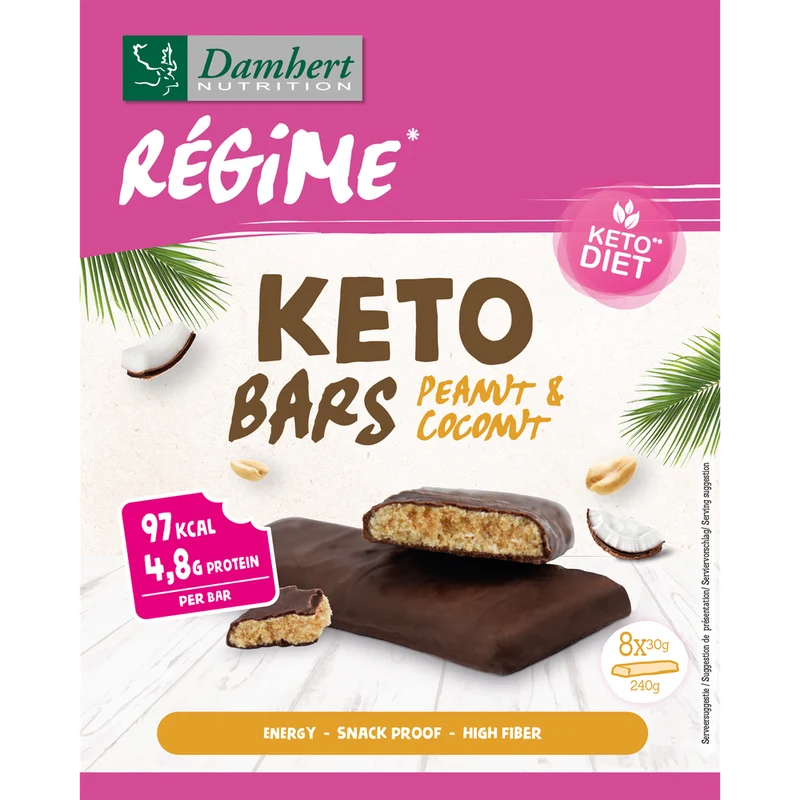 Damhert Regime Keto Bar Peanut/Coco 240 gram