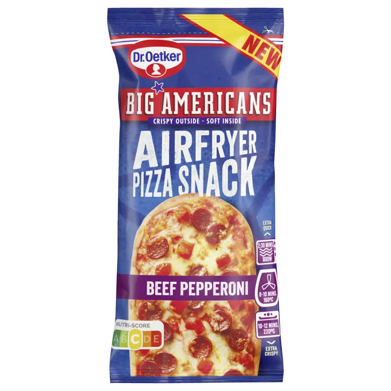 Dr. Oetker Big Americans airfryer snack pepperoni