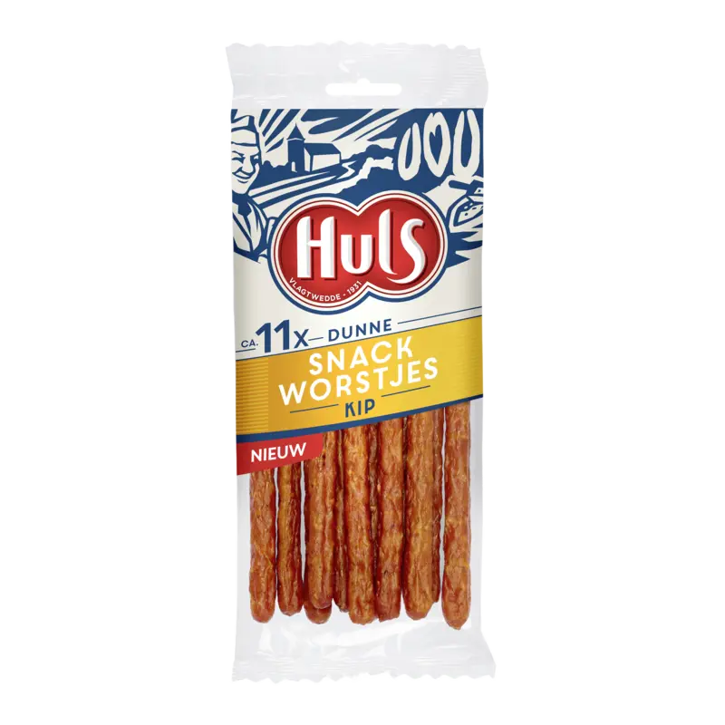 Huls Dunne snackworstjes kip