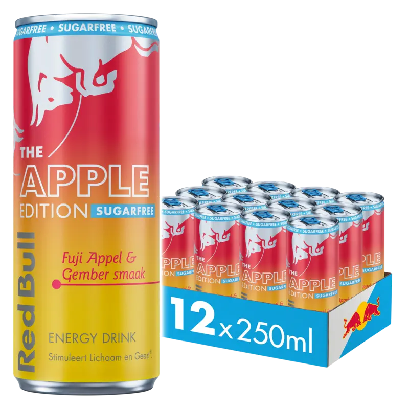 Red Bull Fuji appel sugarfree 12-pack