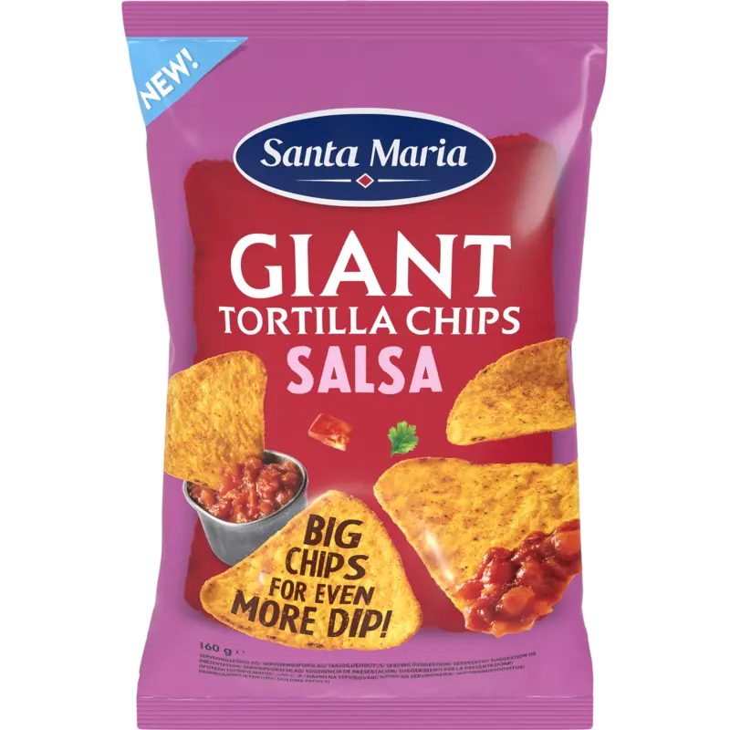 Santa Maria Giant tortilla chips salsa