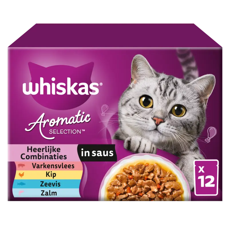 Whiskas Aromatic heerlijke combinaties in saus