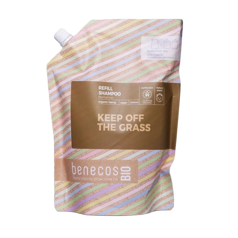 Benecos Bio Shampoo Normal Hair Organic Hemp Keep Off The Grass Refill-Bag 1 liter