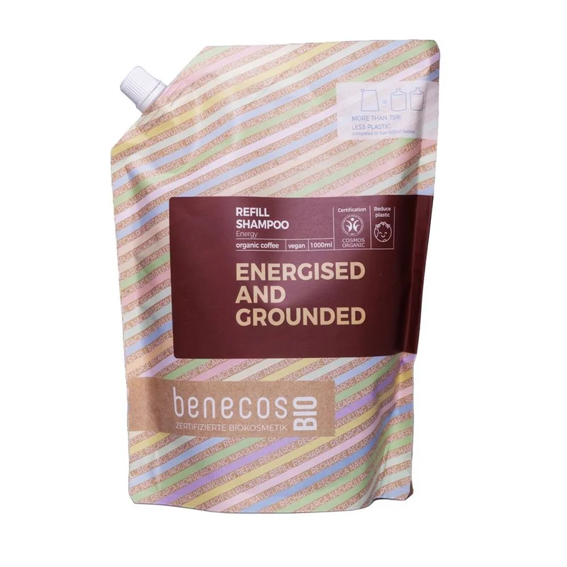 Benecos Bio Shampoo Energy Organic Coffee Energised And Grounded Refill-Bag 1 liter