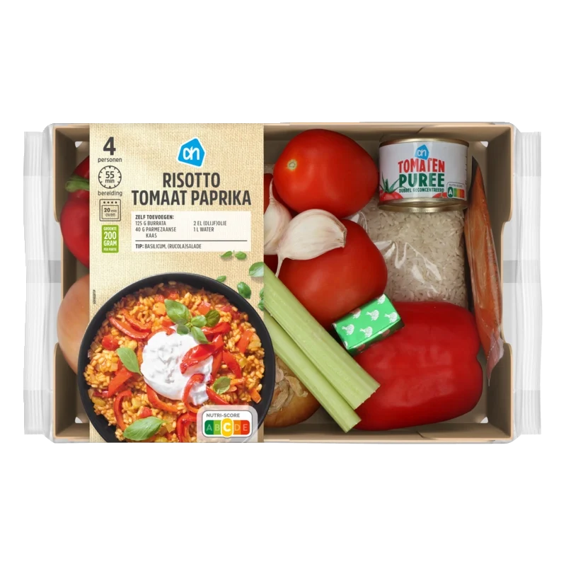 Risotto tomaat paprika verspakket