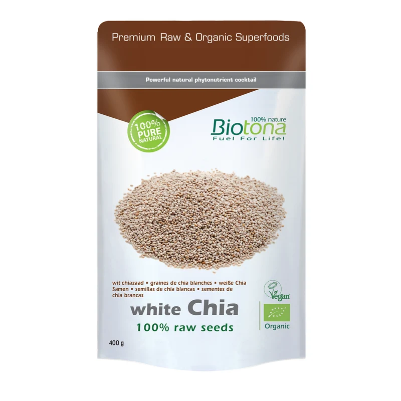 Biotona Bioloigschie Witte Chia Zaad 400 gram