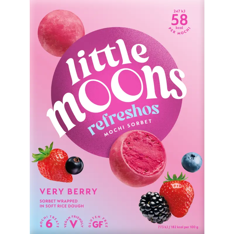 Little Moons Mochi ijs rood fruit