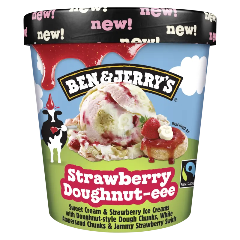 Ben & Jerry's Strawberry doughnut