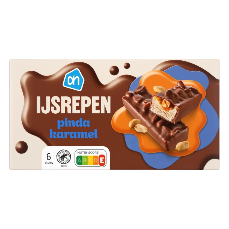 Pinda karamel ijsrepen