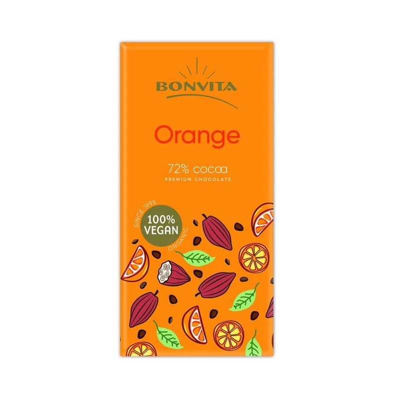BonVita Premium Dark Chocolate Orange 100 gram