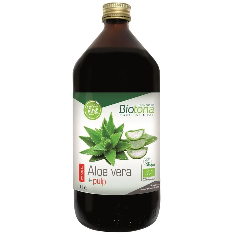 Biotona Aloè Vera Sap met Vruchtvlees Bio 1000 ml