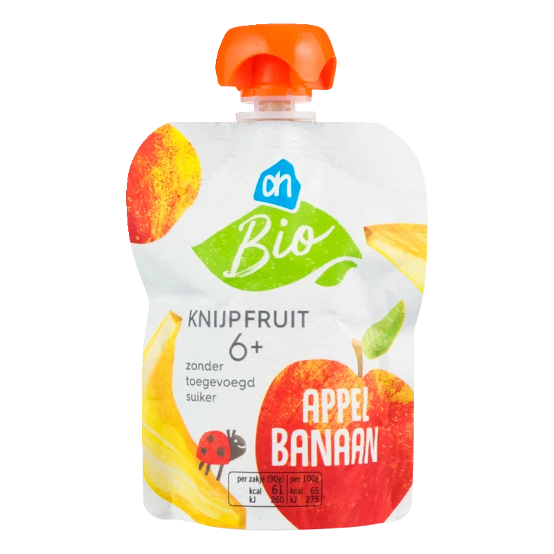 Biologisch Knijpfruit appel banaan 6m+