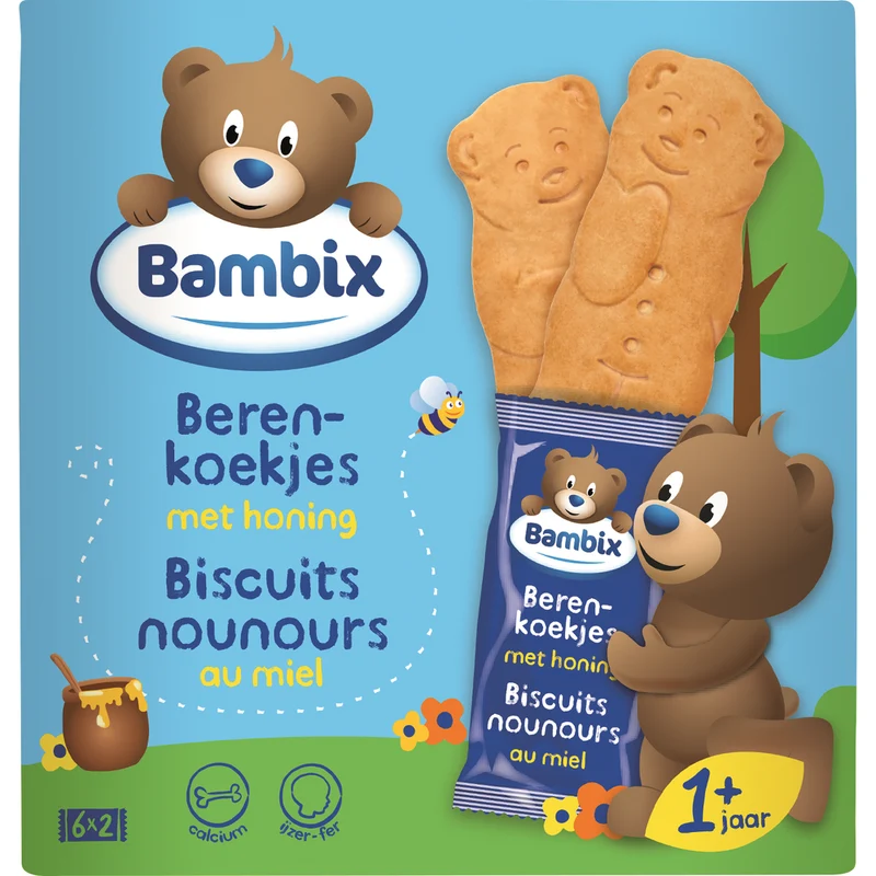 Bambix Berenkoekjes Met Honing 150 gram