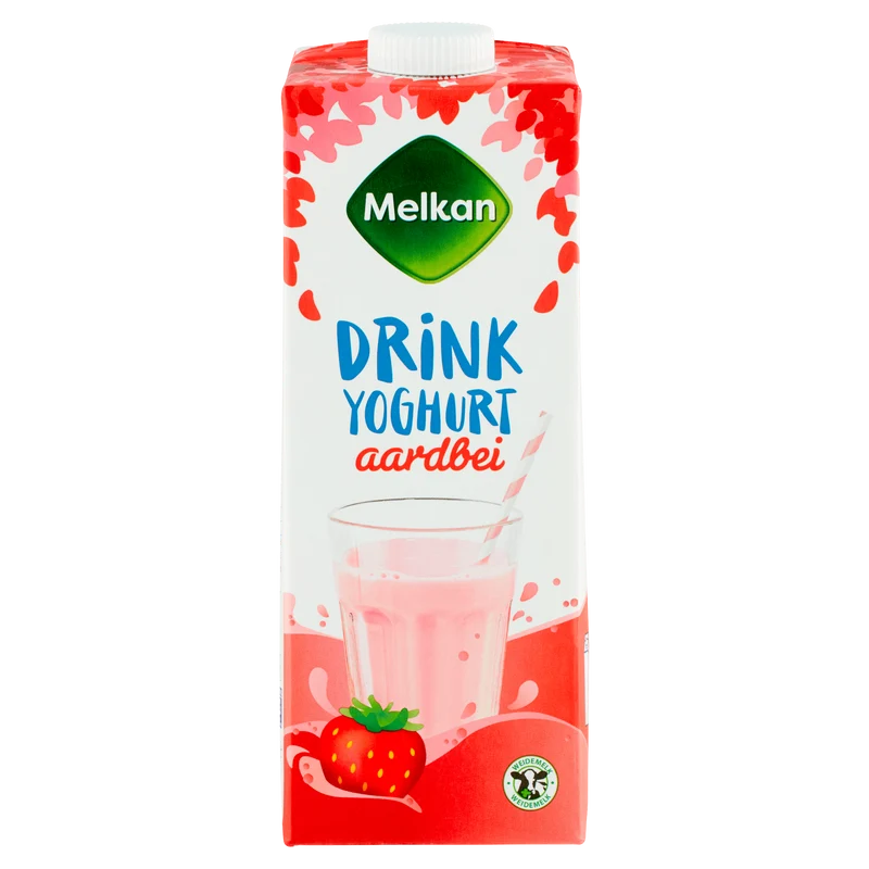 Melkan Drinkyoghurt aardbei