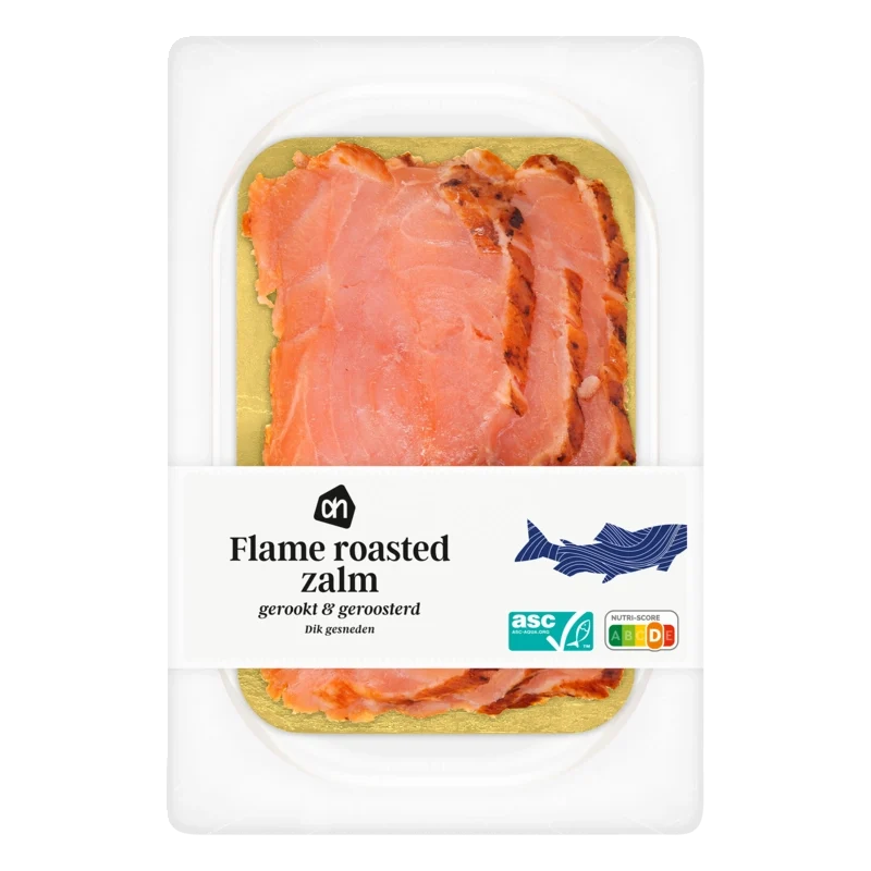 Flame roasted zalm
