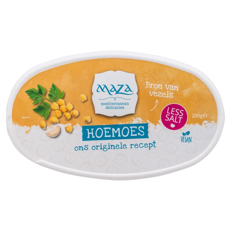 Maza Hoemoes minder zout