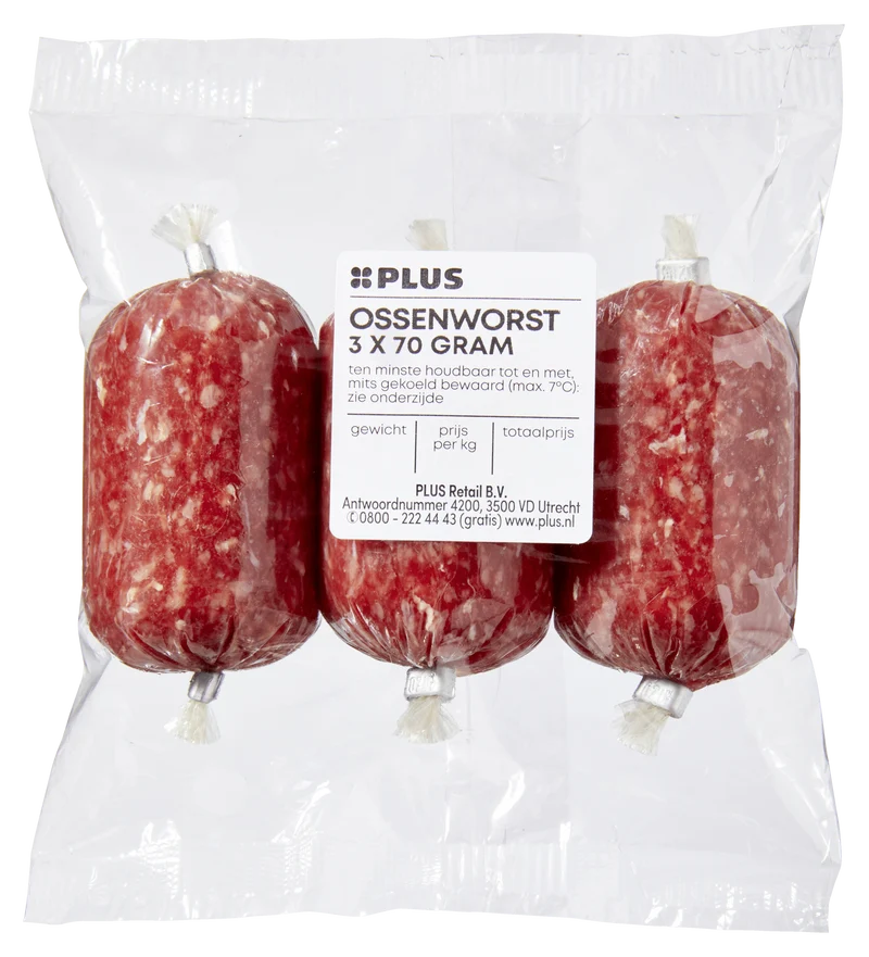 Ossenworst 3 x 70 gram