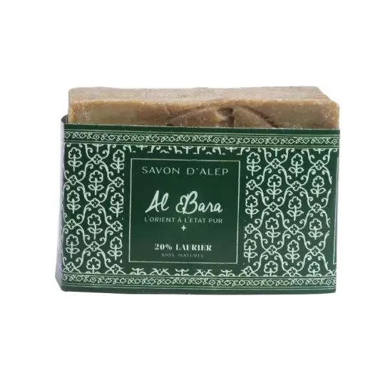 Al Bara Aleppo Zeep Olijfolie & 20% Laurierbesolie 200 gram