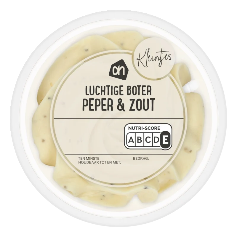Kleintje luchtige boter peper & zout