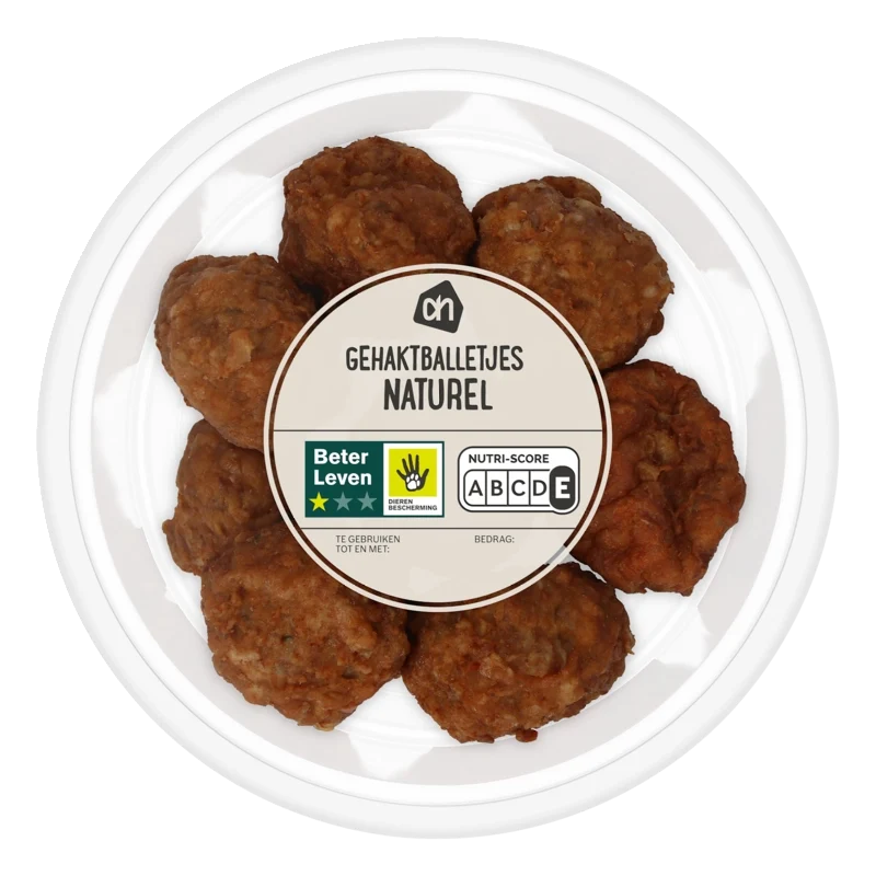 Gehaktballetjes naturel