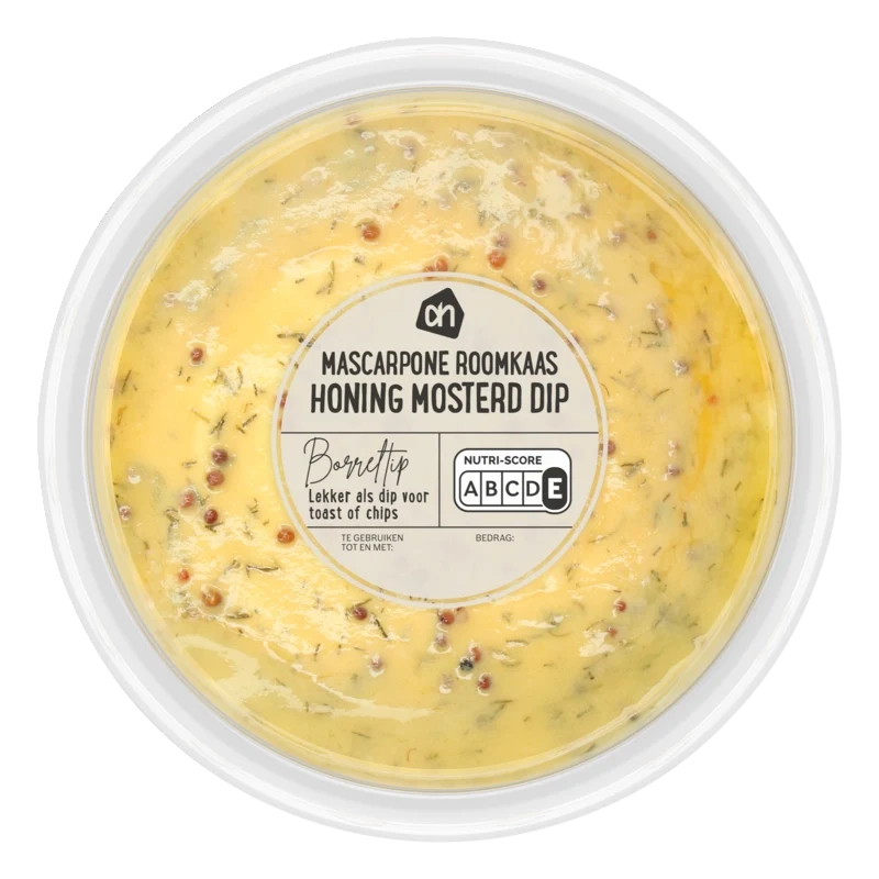 Mascarpone roomkaas honing mosterd dip