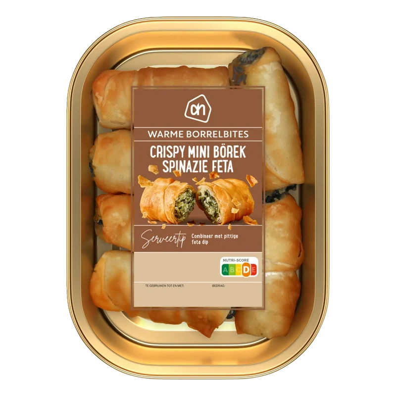 Crispy mini börek spinazie feta