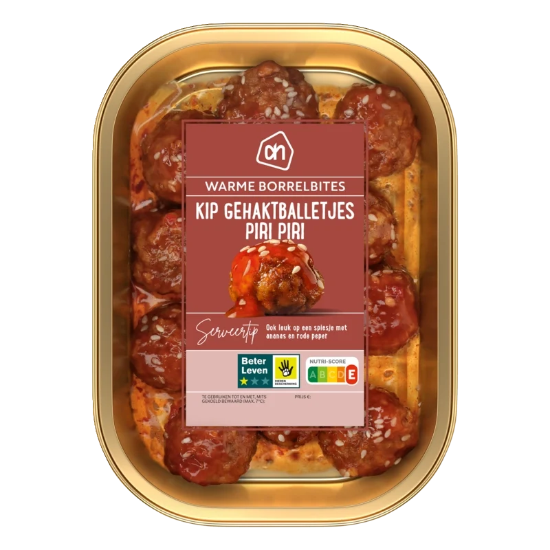 Kip gehaktballetjes piri piri