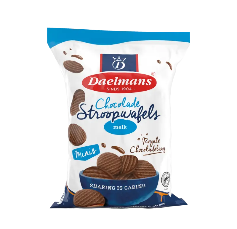 Daelmans Chocolade stroopwafels mini's