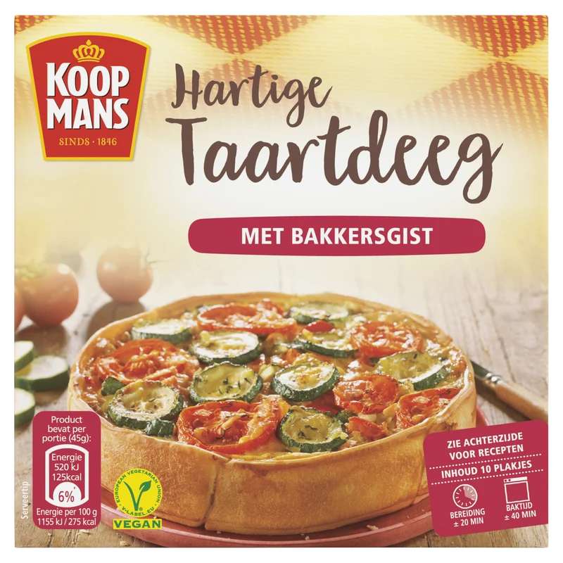 Koopmans Hartige Taartdeeg
